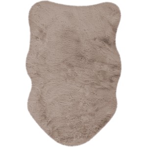 Kuscheliges Lalee Fell Heaven in Taupe, 60x90 cm. Weiches Kunstfell für Wohnambiente.