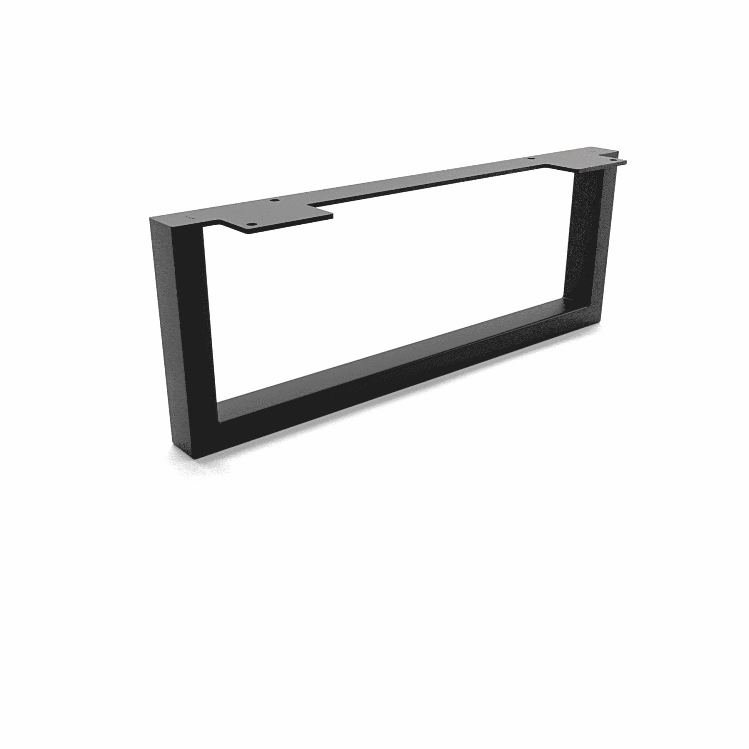 HEVVA Möbelbein GRAZ 15 cm Hoch 40 cm Tief 1 Stück Schwarz