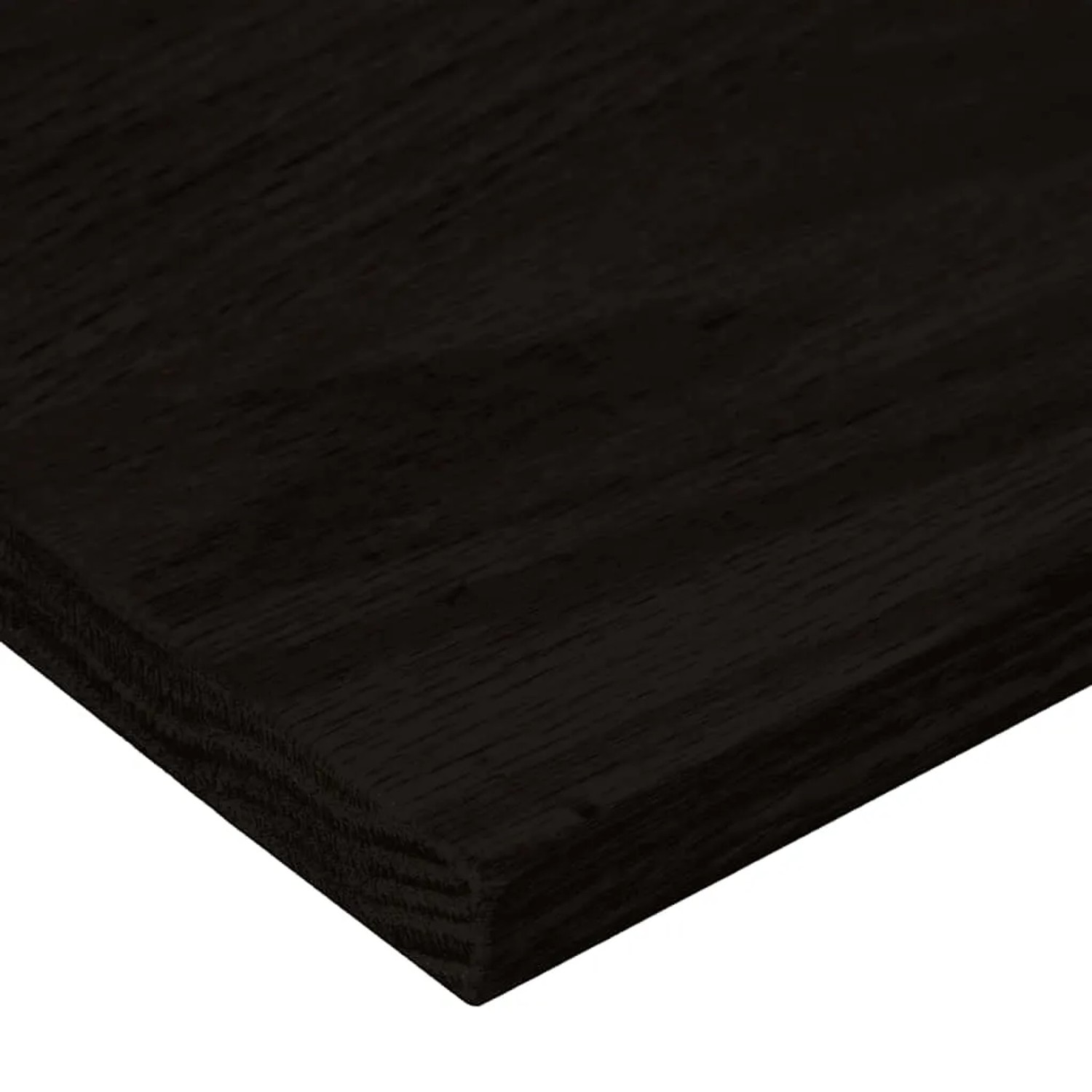 Dunkelbraune Treppenstufe aus massivem Eichenholz, 90x30 cm, für OBI. Stufenmatte für Treppen.