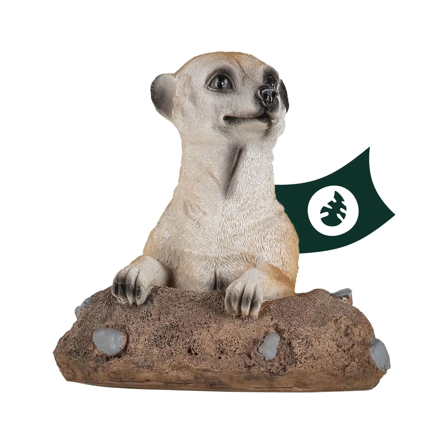 VERDOBA Gartendeko Safari Gartenfigur Erdmännchen aus Dem Erdloch