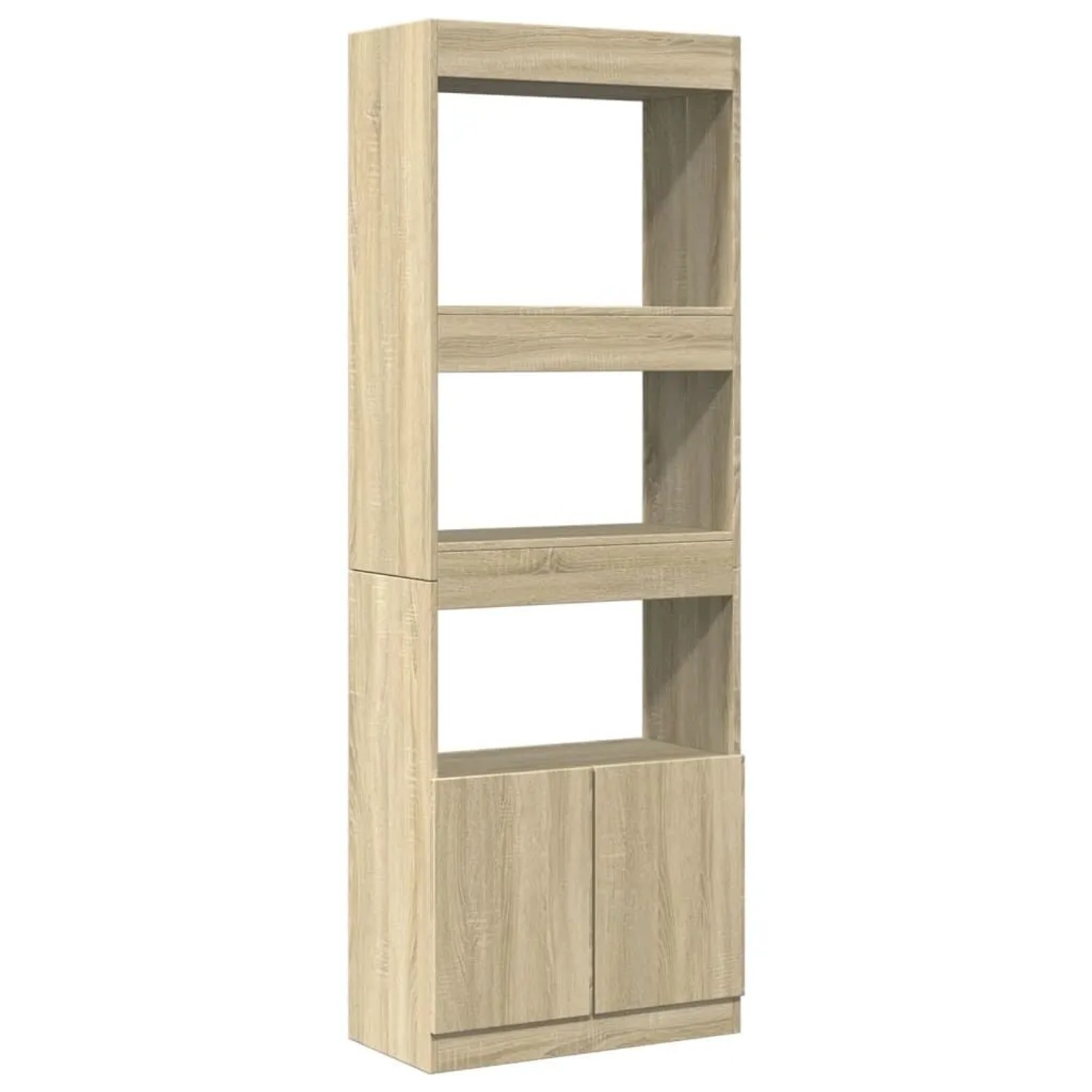 vidaXL Highboard 63x33x180 cm Sonoma-Eiche Holzwerkstoff 3309602