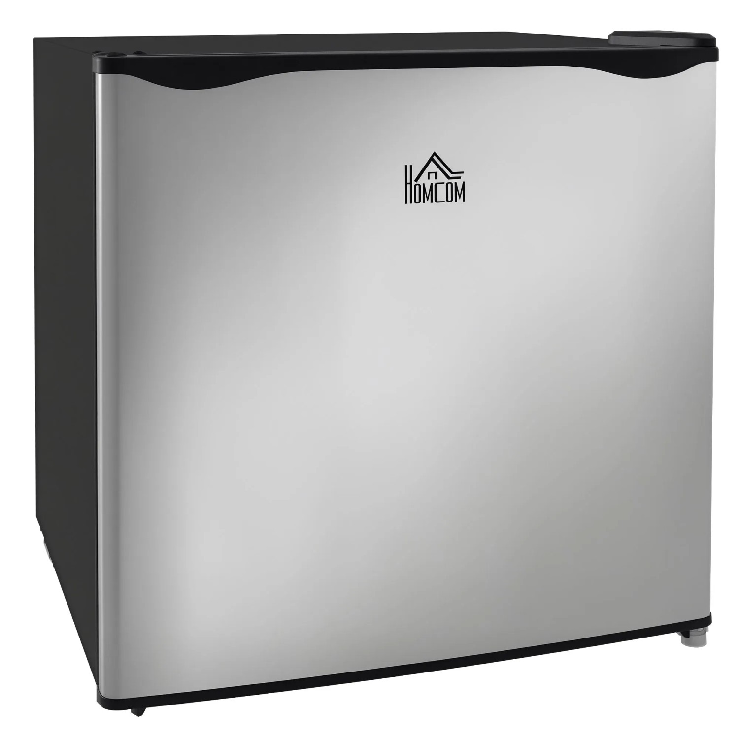 HOMCOM Mini Gefrierschrank  Stahl Kunststoff Silber 47L x 44,2B x 48,8H cm