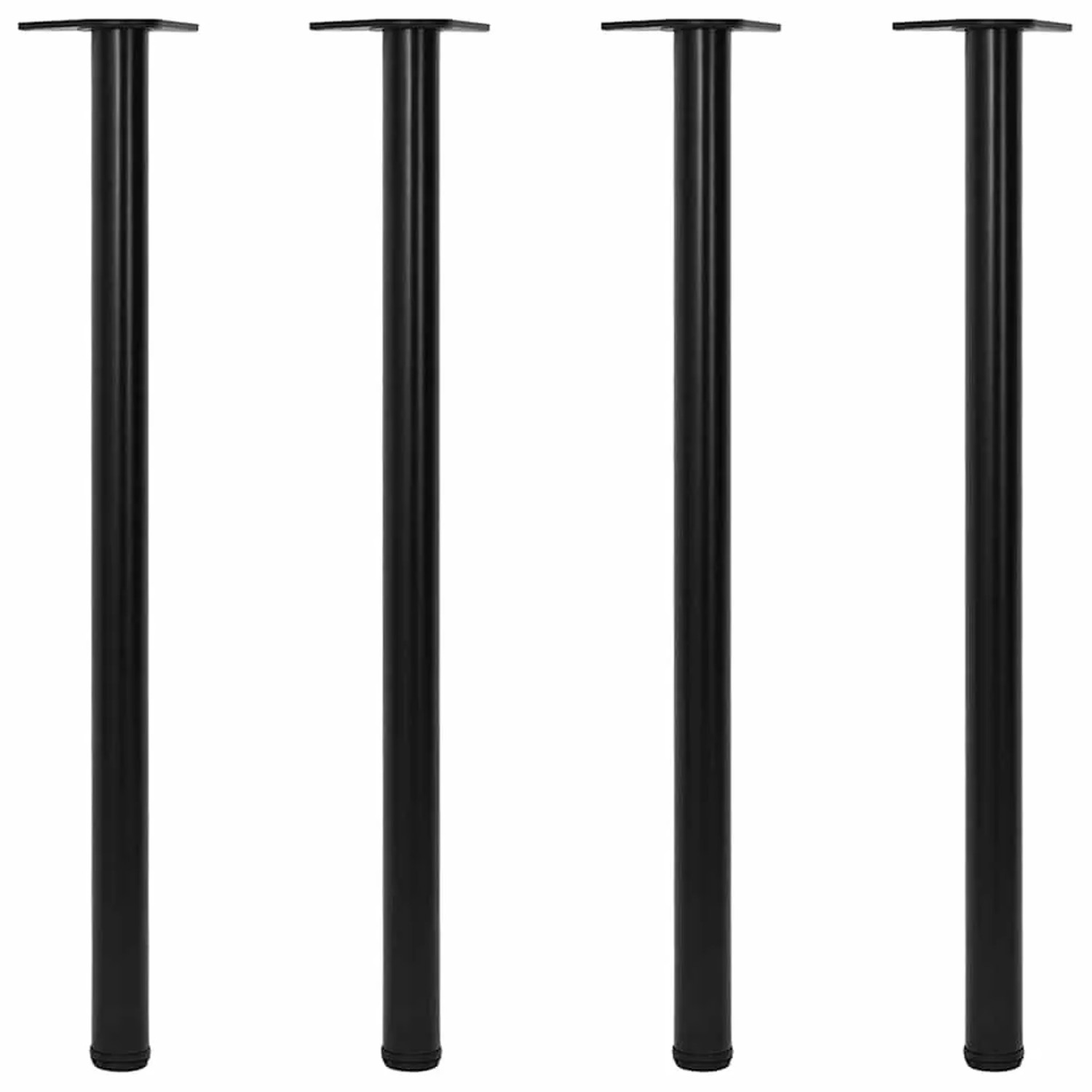 vidaXL 4x Höhenverstellbares Tischbein Schwarz 1100 mm 242150