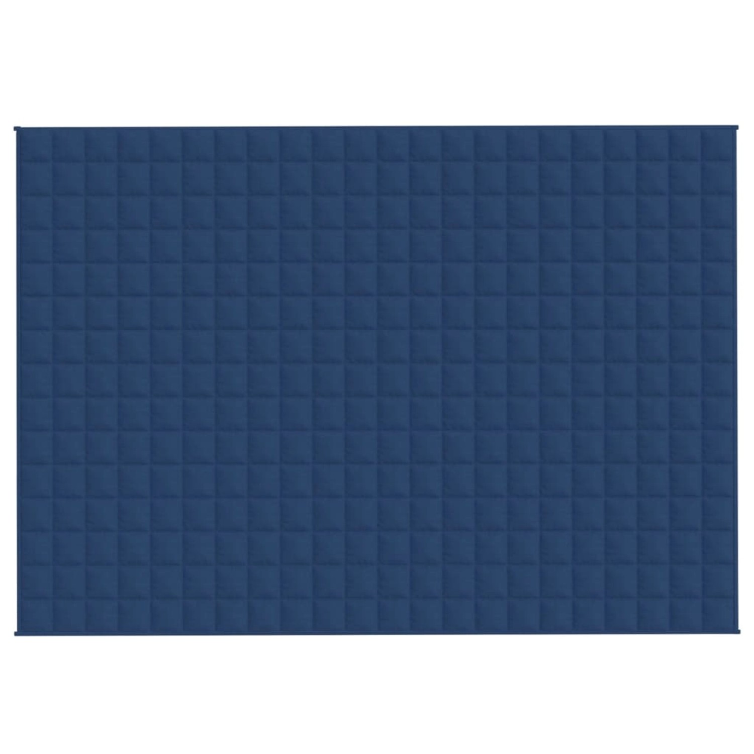 Blaue vidaXL Gewichtsdecke (155x220 cm, 7 kg) mit quadratischer Steppung.