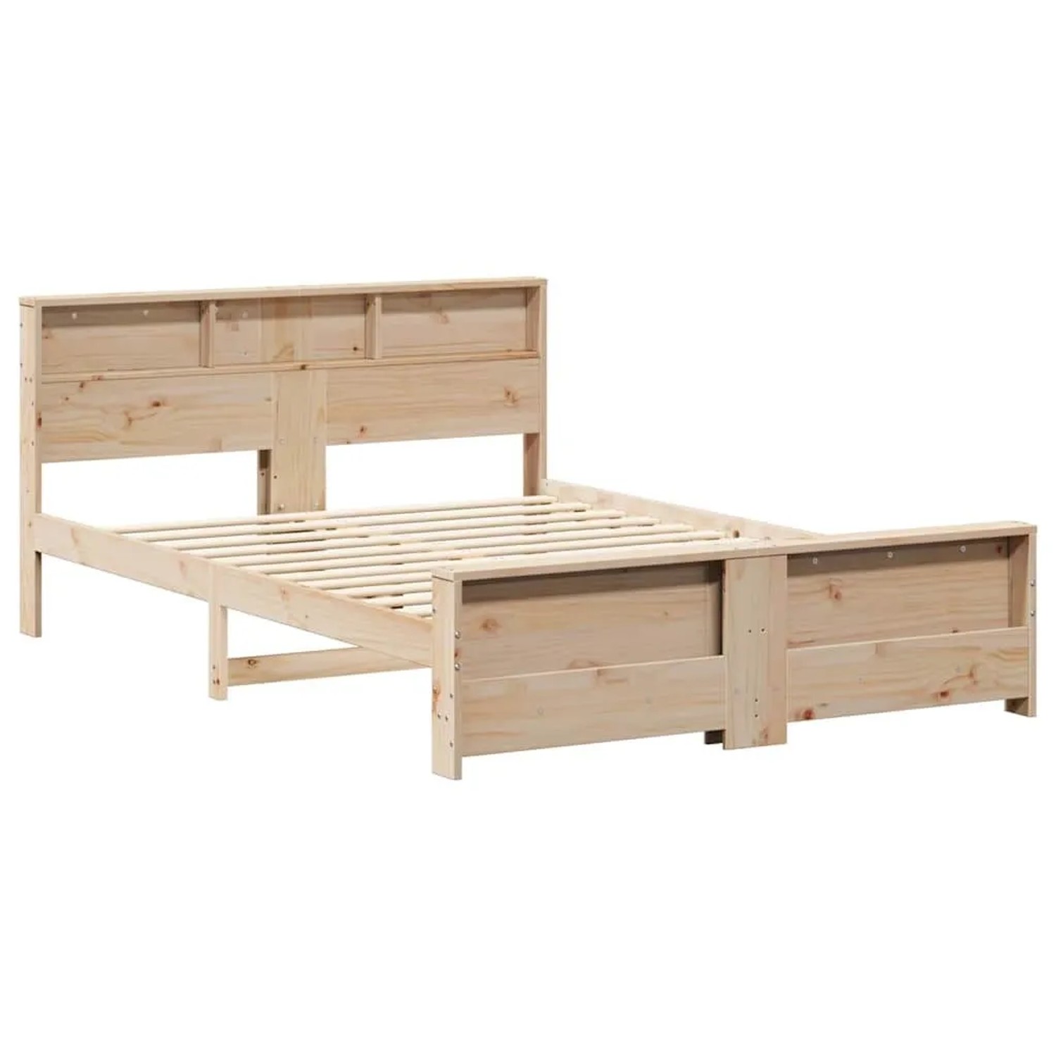 vidaXL Bettrahmen mit Kopfteil Braun 150 x 200 cm Holzwerkstoff 3394222