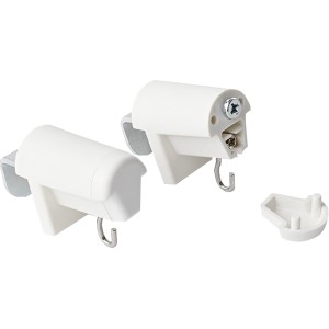 Klemmträger für Mataro Rollos, weiße Halterung zur Montage ohne Bohren.
