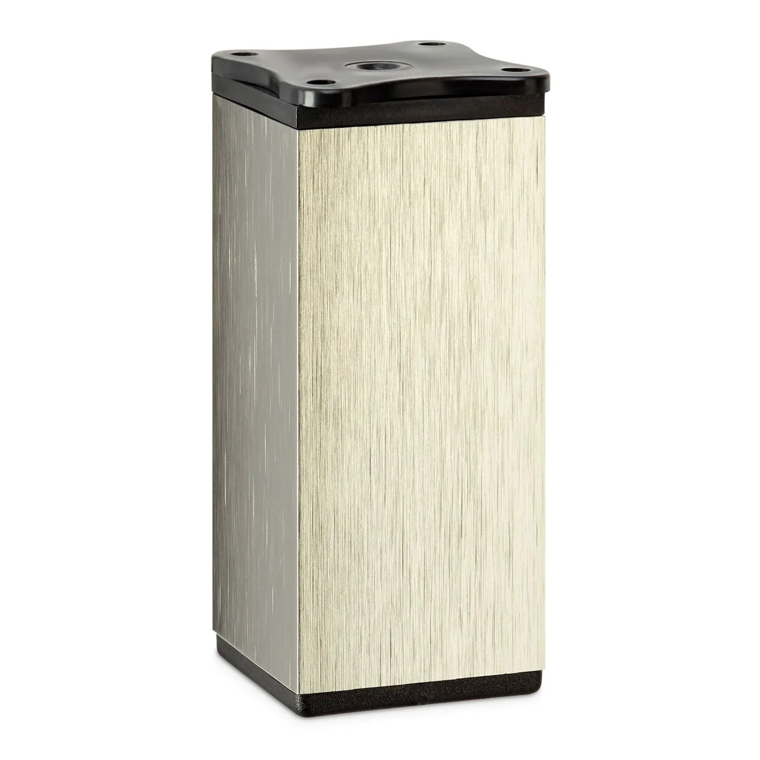 SOTECH Möbelfuß DAK II 40 x 40 mm Höhe 100 mm Edelstahloptik Höhenverstellbar