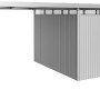 Biohort Seitendach Größe L, Silber-Metallic, für HighLine H5 Gerätehaus. Zusätzliche, überdachte Abstellfläche.