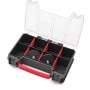 Qbrick System PRO Organizer 300, 200, 100 MFI Set mit Wandadapter, Werkzeugkoffer mit Fächern und Schaumeinsätzen.