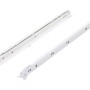 Hettich Rollschubführung, 250 mm, Stahl, weiß pulverbeschichtet für Schubkästen.