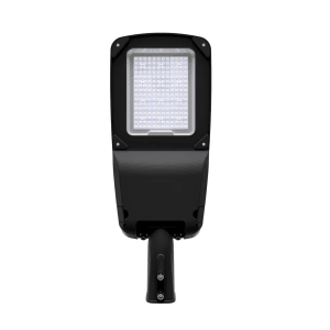 ENOVALITE LED Straßenleuchte, dimmbar, 80W, neutralweiß, Mastleuchte für Parkplätze.