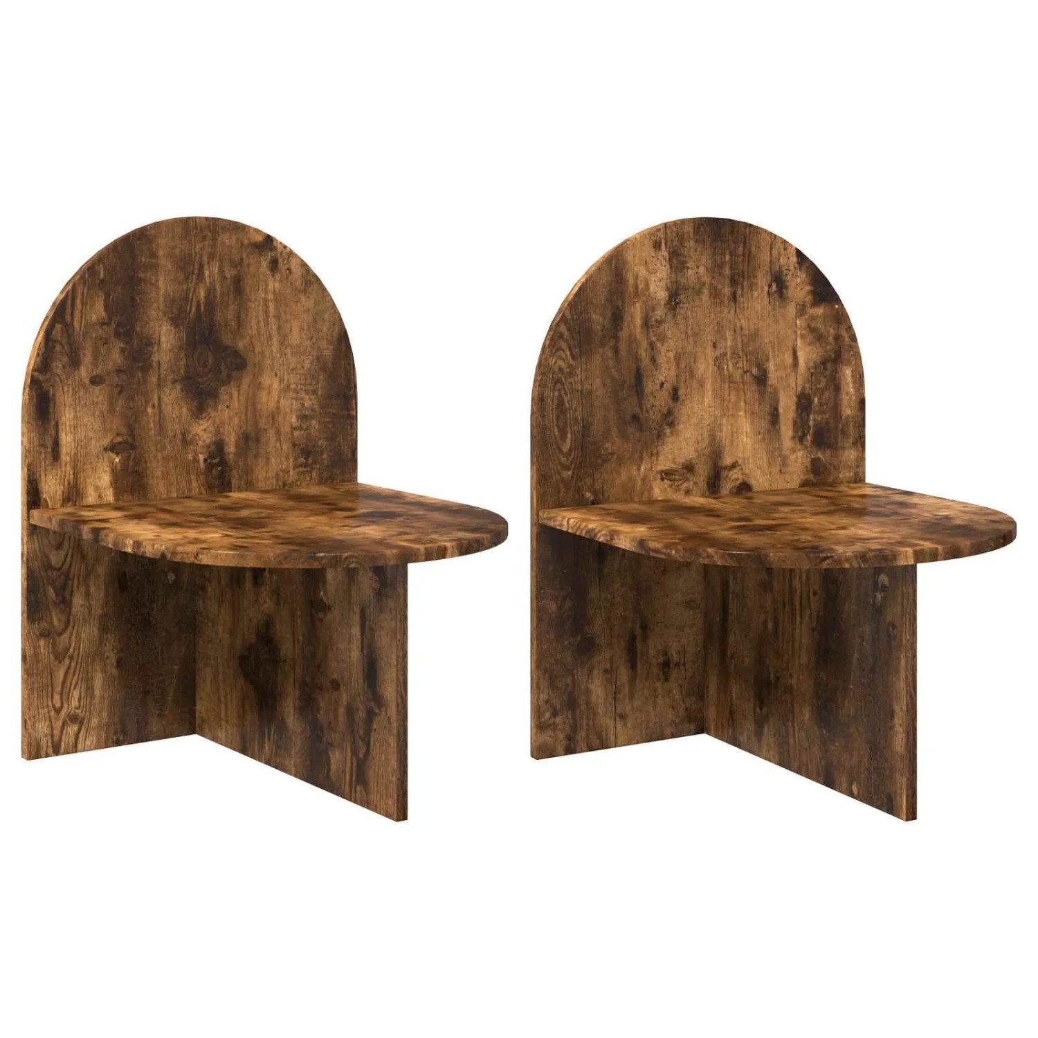 vidaXL Nachttisch 2 Stk Geräucherte Eiche 48 x 49 x 65 cm 8001124