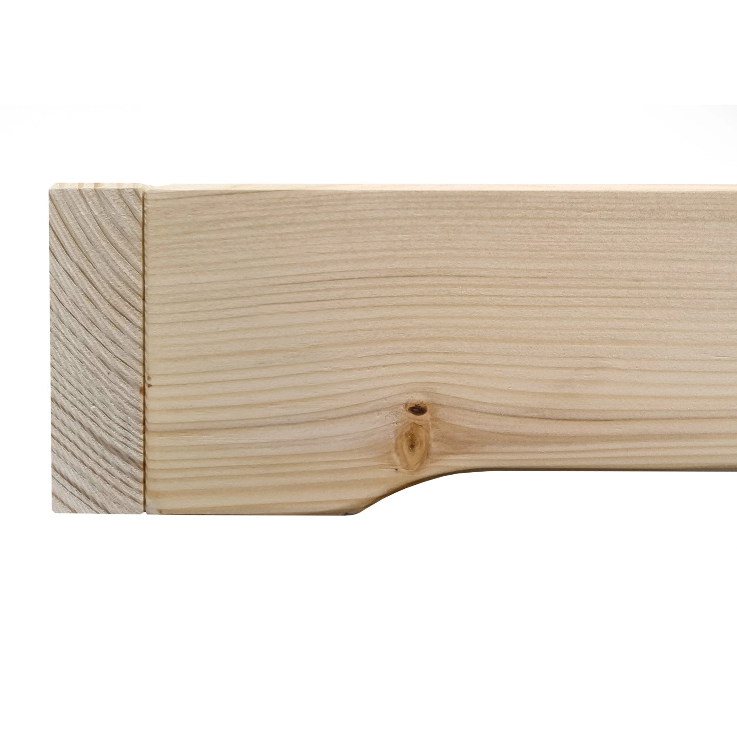 Detailansicht: Geöltes Fichte Massivholz vom Erst-Holz Futonbett/Studentenbett 120x200.