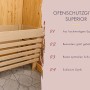 Karibu Ofenschutz Superior aus naturbelassenem Espenholz für Saunaöfen.