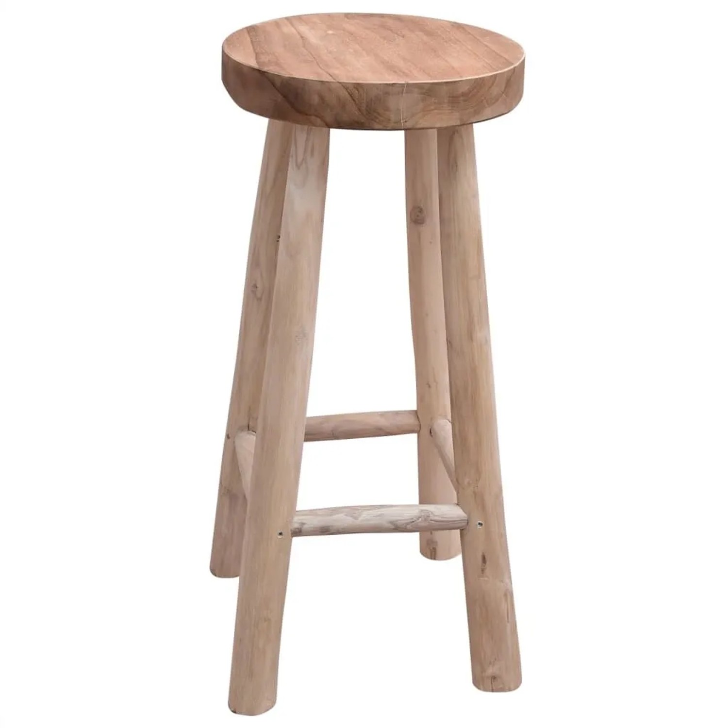 vidaXL Barhocker Teak Massivholz 244545