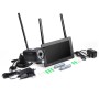 Technaxx Überwachungskamera-Set TX-128 mit Touchscreen, Full HD Kamera, Zubehör und Netzteil.