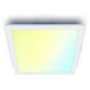 Quadratisches WiZ LED-Panel, tunable white, 3400 lm, 60x60 cm, für smarte Beleuchtung.