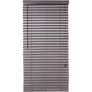 Graue OBI Jalousie Taberno in Holzoptik, 80x160 cm, für Fenster, Licht- und Sichtschutz.