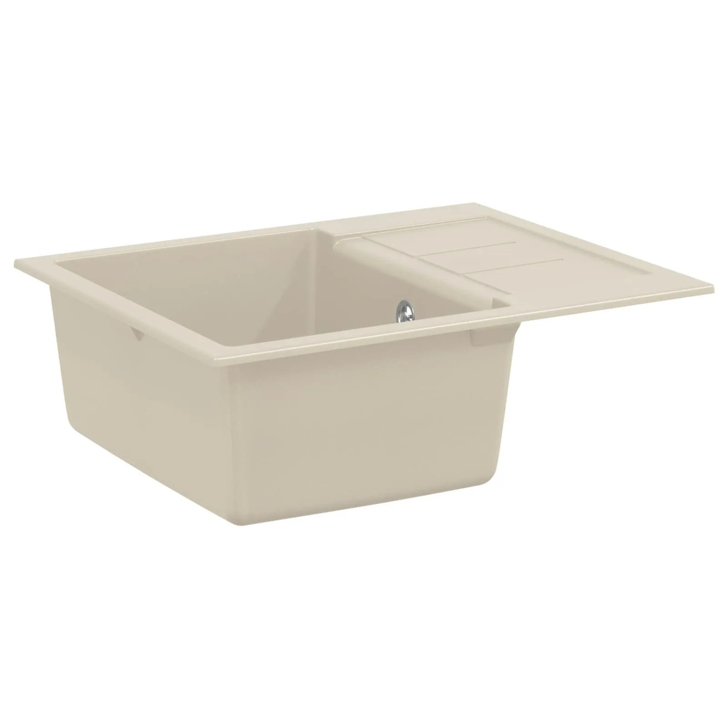 vidaXL Waschbecken Beige 620 x 500 mm 80% Quarz und 20% Harz 42028398