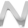 Eufab 3D Autoaufkleber N in Chrom-Optik für die individuelle Fahrzeugbeschriftung.