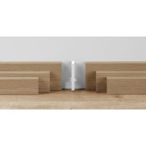 Parador Übergangskappe variabel, weiß, für Sockelleisten SL 3/6/18. Zubehör für Laminat & Parkett.