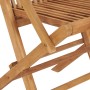 vidaXL Gartenstühle mit Roten Kissen 2 Stk Massivholz Teak 3062508_8