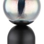 Globo Tischleuchte Julsy, schwarzes Metall, 3D-Effekt, 21 cm. LED-Tischlampe für stimmungsvolles Licht.