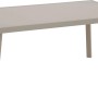 Tisch aus dem Gartenmöbel-Set Jamapa, Stahl hellgrau, Teil der Lounge-Gartenmöbel.