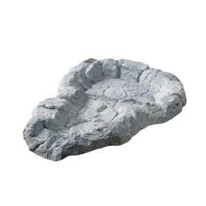 Heissner Bachlaufschale in Felsgrau, 43x62cm, für den Gartenteich.