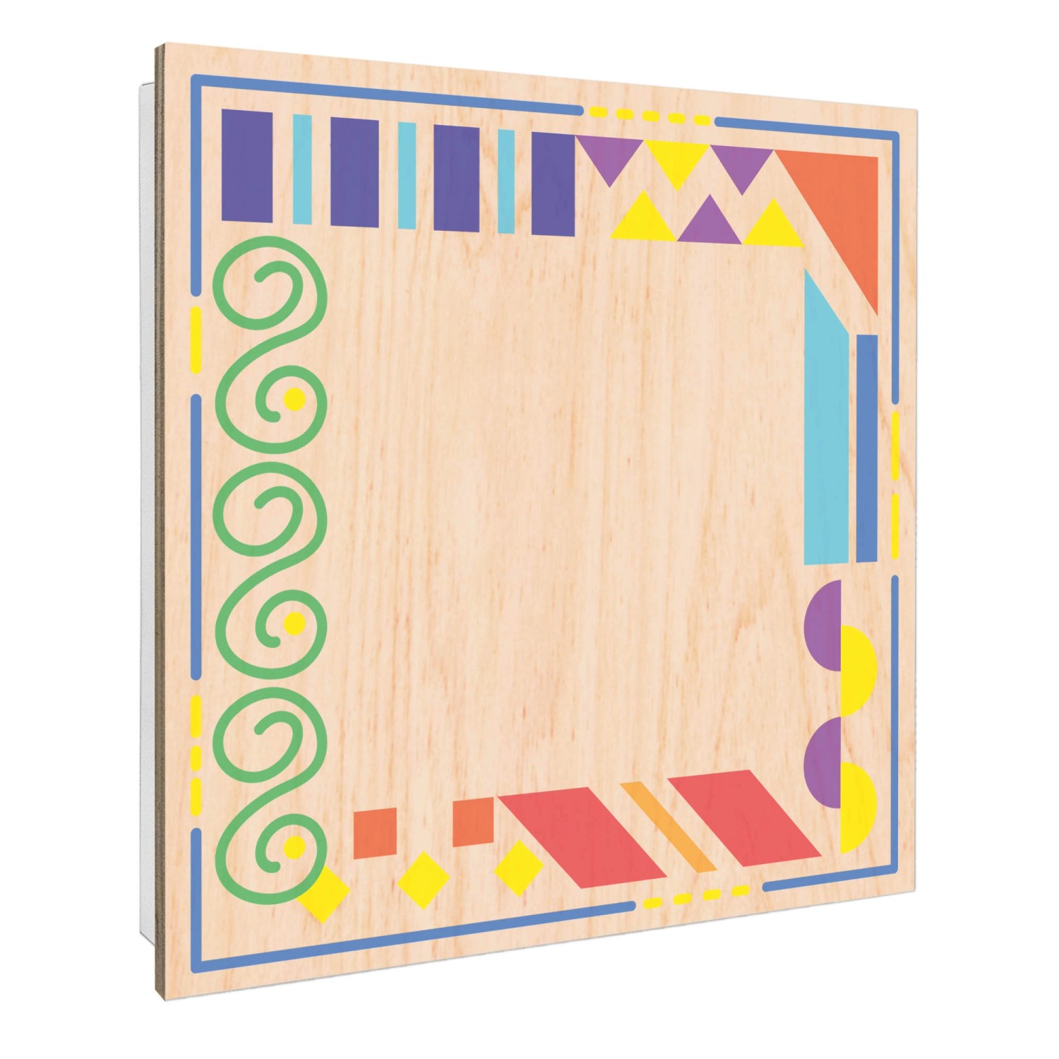 Banjado Großer Schlüsselbox Holz 30x30cm Weiß Scharnier Rechts 50 Haken Sch günstig online kaufen