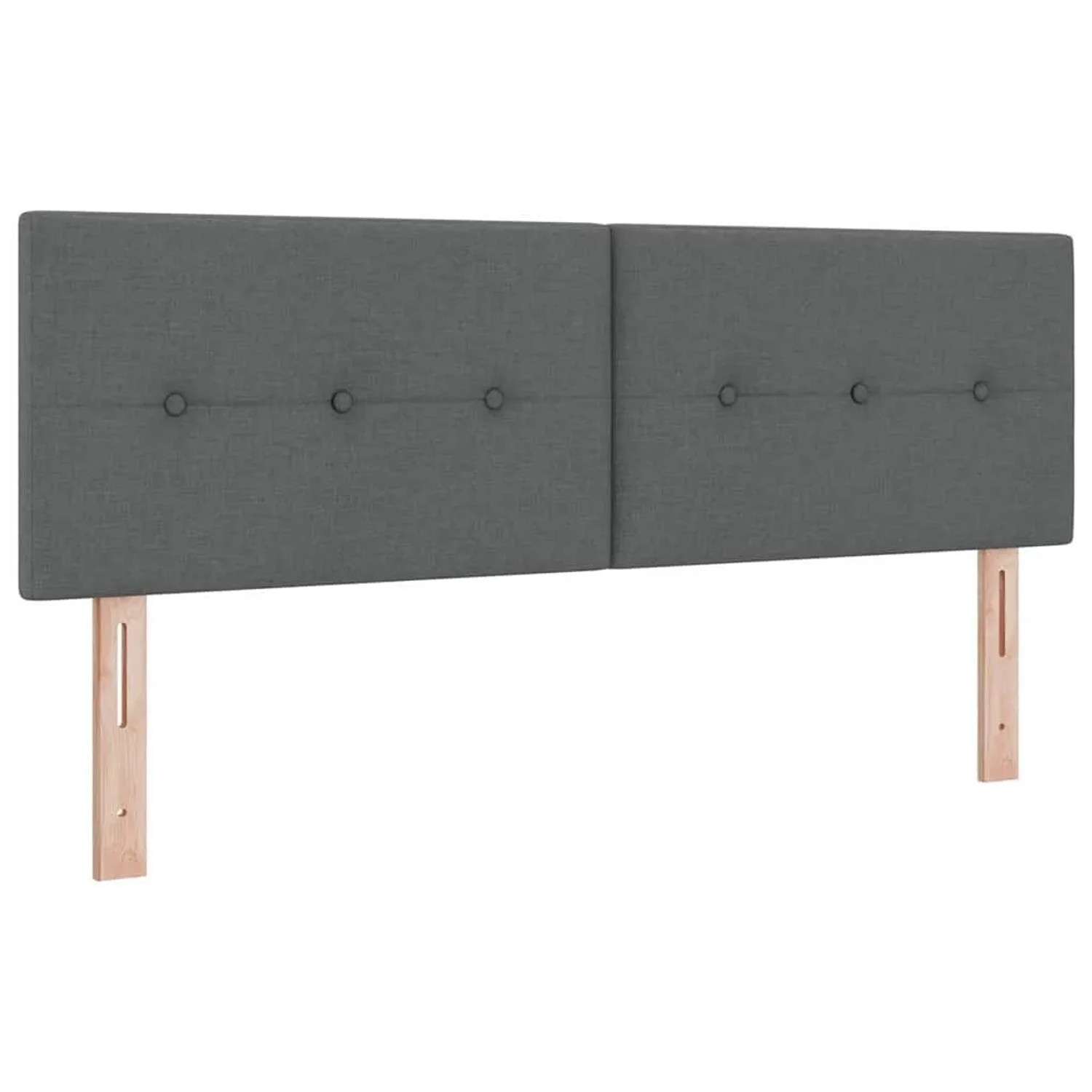 vidaXL Kopfteil mit Kopfteil Dunkelgrau 160 cm Kunstleder 42007164