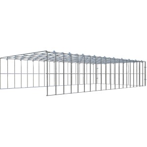 Gabiona Anbaukorb Typ 4, 20x100x50 cm, Maschenweite 5x10 cm, aus galvanbeschichtetem Drahtgitter.