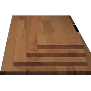 Leimholz Akazie, 80x30x1,8 cm, FSC®-zertifiziert. Massivholzplatte für Regalböden und Möbelbau.