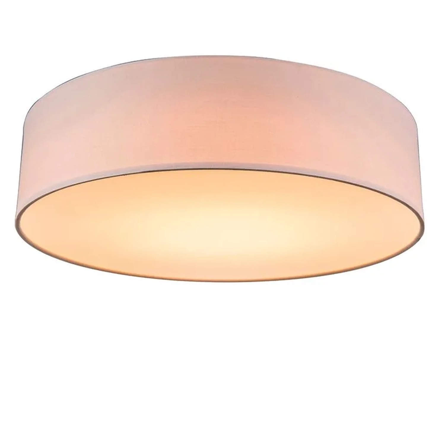 QAZQA Deckenleuchte Rosa 40 cm inkl  LED Drum LED