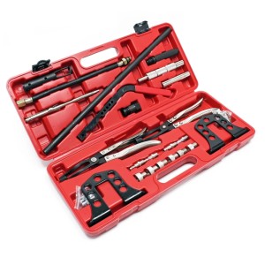 Wiltec 25Tlg. Druckluft Ventilfederspanner Ventilfeder Set Ventilschaftdichtung