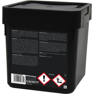 5 kg Pool Professional Quattrotabs organisch zur Pool Desinfektion im schwarzen Behälter.