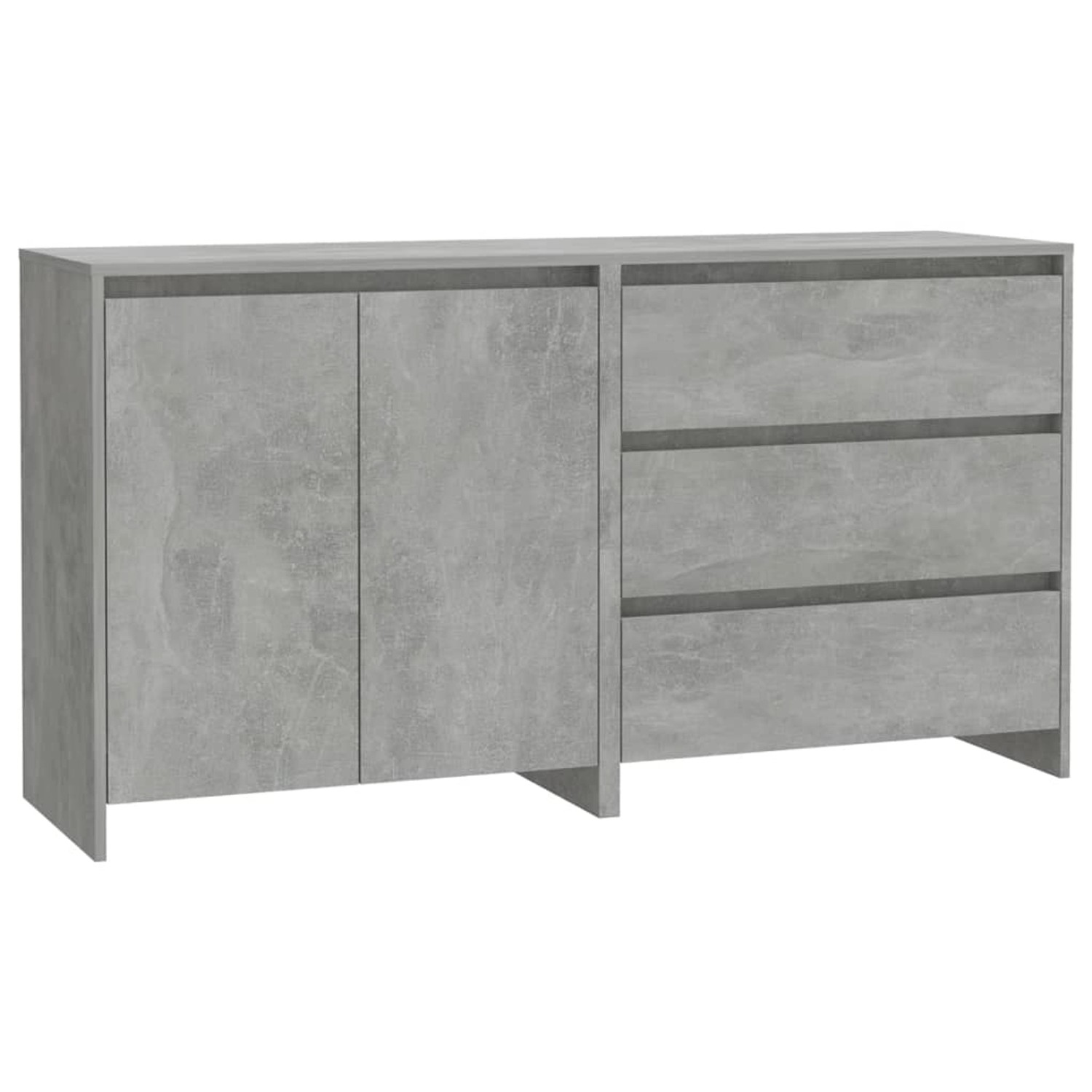 vidaXL 2-Tlg Sideboard Betongrau Holzwerkstoff 3098060 günstig online kaufen