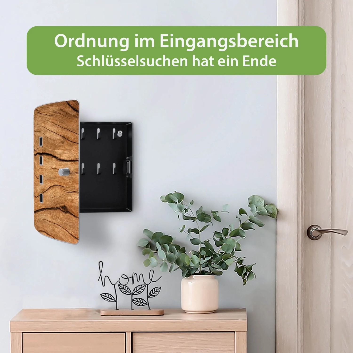 Banjado Schlüsselkasten Edelstahl 10 Schlüssel 24 x 21,5 x 7 cm Magnetverschluss kaufen bei OBI
