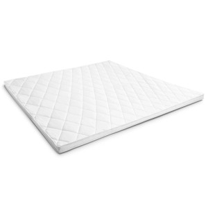 Weißer Matratzentopper T6 160x200 cm, gesteppt. Komfortschaum-Matratzenauflage für erhöhten Schlafkomfort.