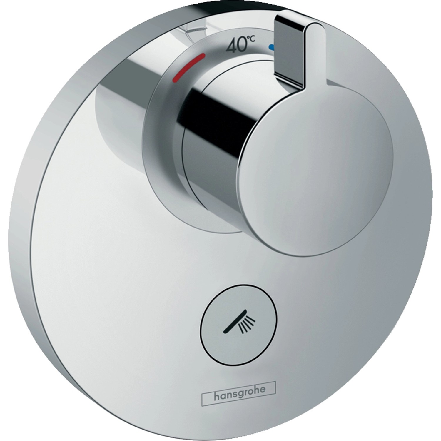Hansgrohe ShowerSelect Thermostat HighFlow Unterputz, Chrom, für 1 Verbraucher.