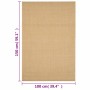 Naturfarbener Sisal Teppich, 100x150 cm. Robuster Teppich für den Innenbereich.