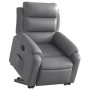 vidaXL Relaxsessel mit Aufstehhilfe Elektrisch Grau Kunstleder 3205059