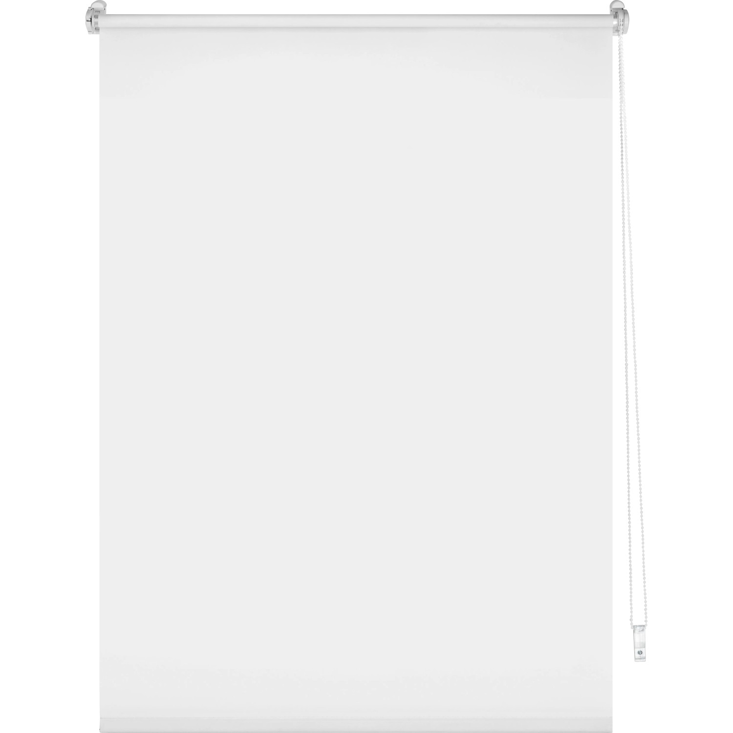 Weißes Tageslicht-Rollo Zamora, 60x175 cm, für Sichtschutz ohne Verdunkelung.