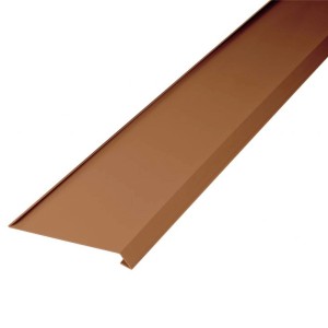 Inefa Dachstreifen, 2m, zweiseitig gekantet, braun, für fachgerechte Dachentwässerung.