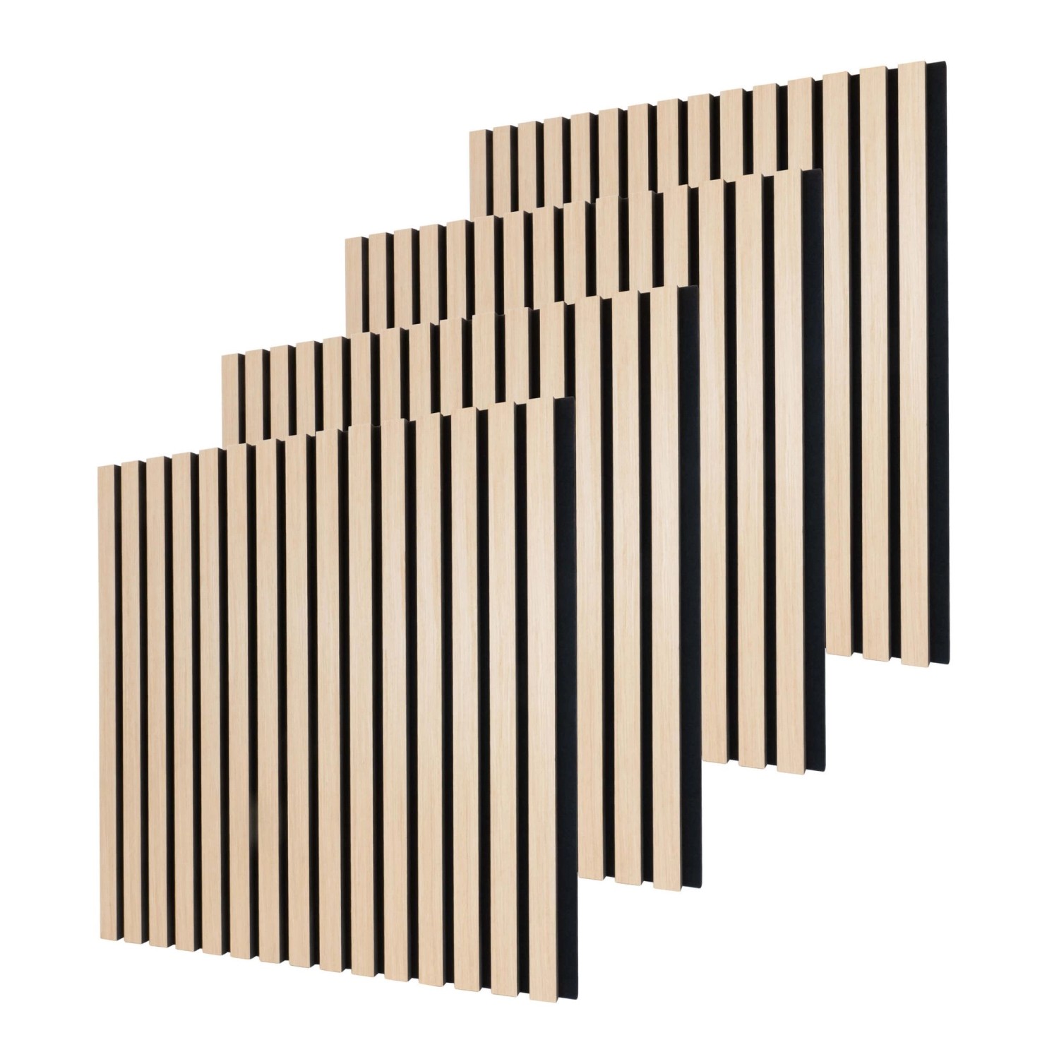 Dalsys Akustikpaneele 4x 60cm x 60cm Eiche Hell Wandpaneele Schallschutz günstig online kaufen