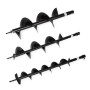EBERTH Erdbohrer Set, 3 Größen (100, 150, 200mm), für Baumaschinen und Gartenarbeiten.