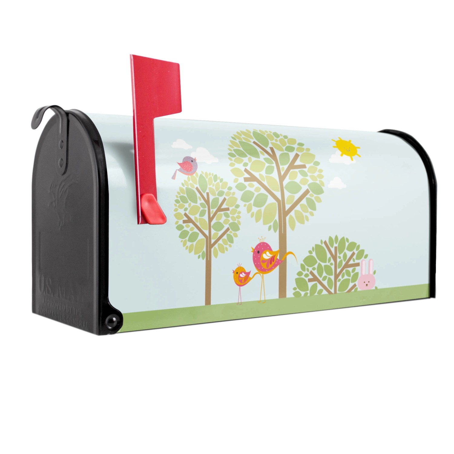 Banjado Amerikanischer Briefkasten Schwarz 48x22x16cm US Mailbox Letterbox günstig online kaufen