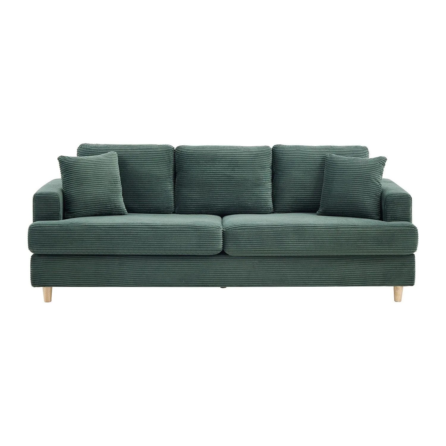 Vente-unique Sofa Ohne Schlafmöglichkeit Yocaba Grün 216 cm