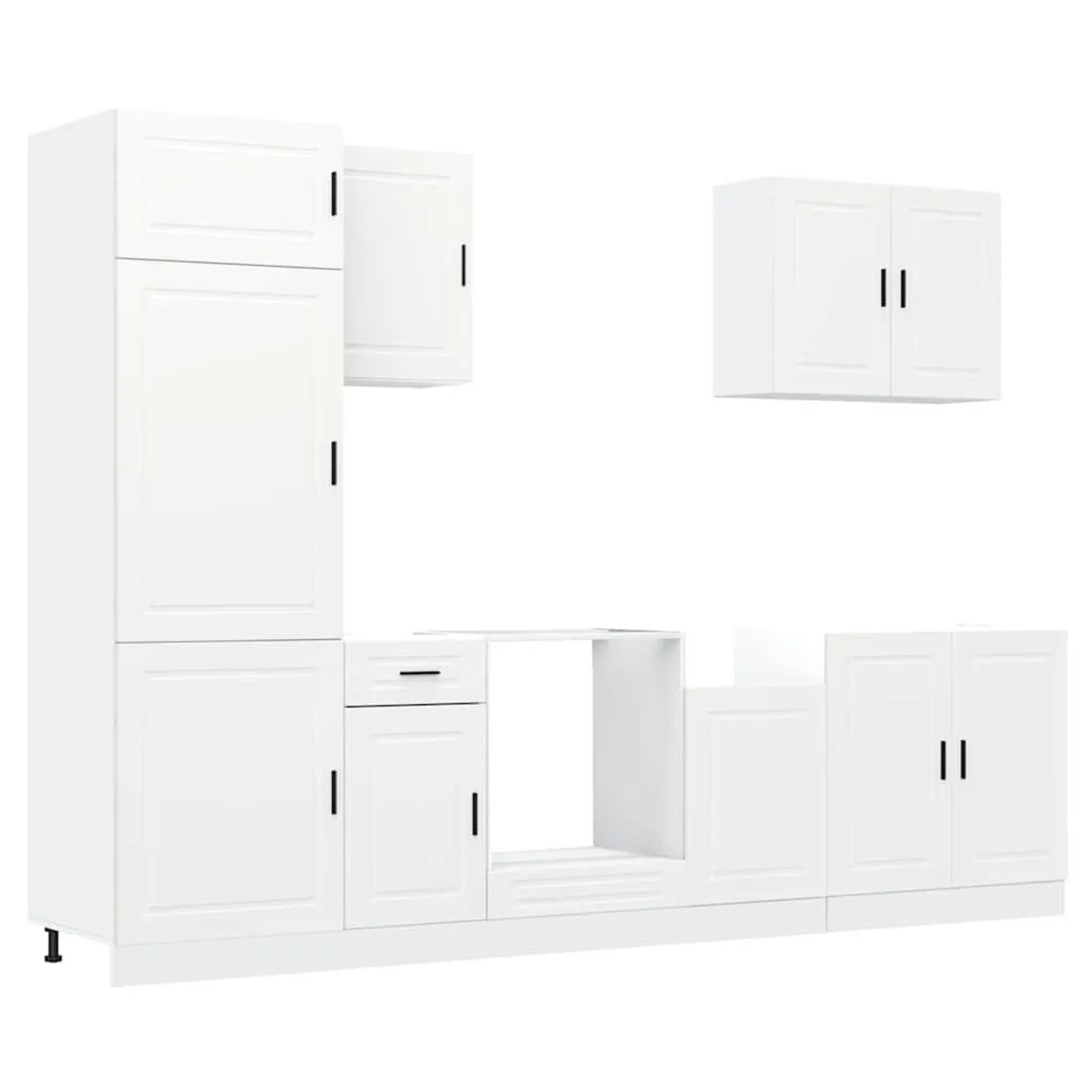 vidaXL 7 Tlg Küchenschrank-Set Porto Weiß Holzwerkstoff 3314781 günstig online kaufen