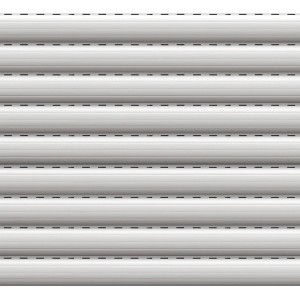 Grauer Vorbaurollladen, Komplett-Set, 130x140 cm, Rollladen für Fenster.